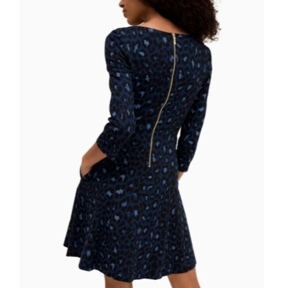 Women's - Kate Spade Broome Street Leopard Ponte Dress, Size 6 - Picture 2 of 10